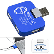 "Quadraport" 4 Port Mini USB 2.0 Hub